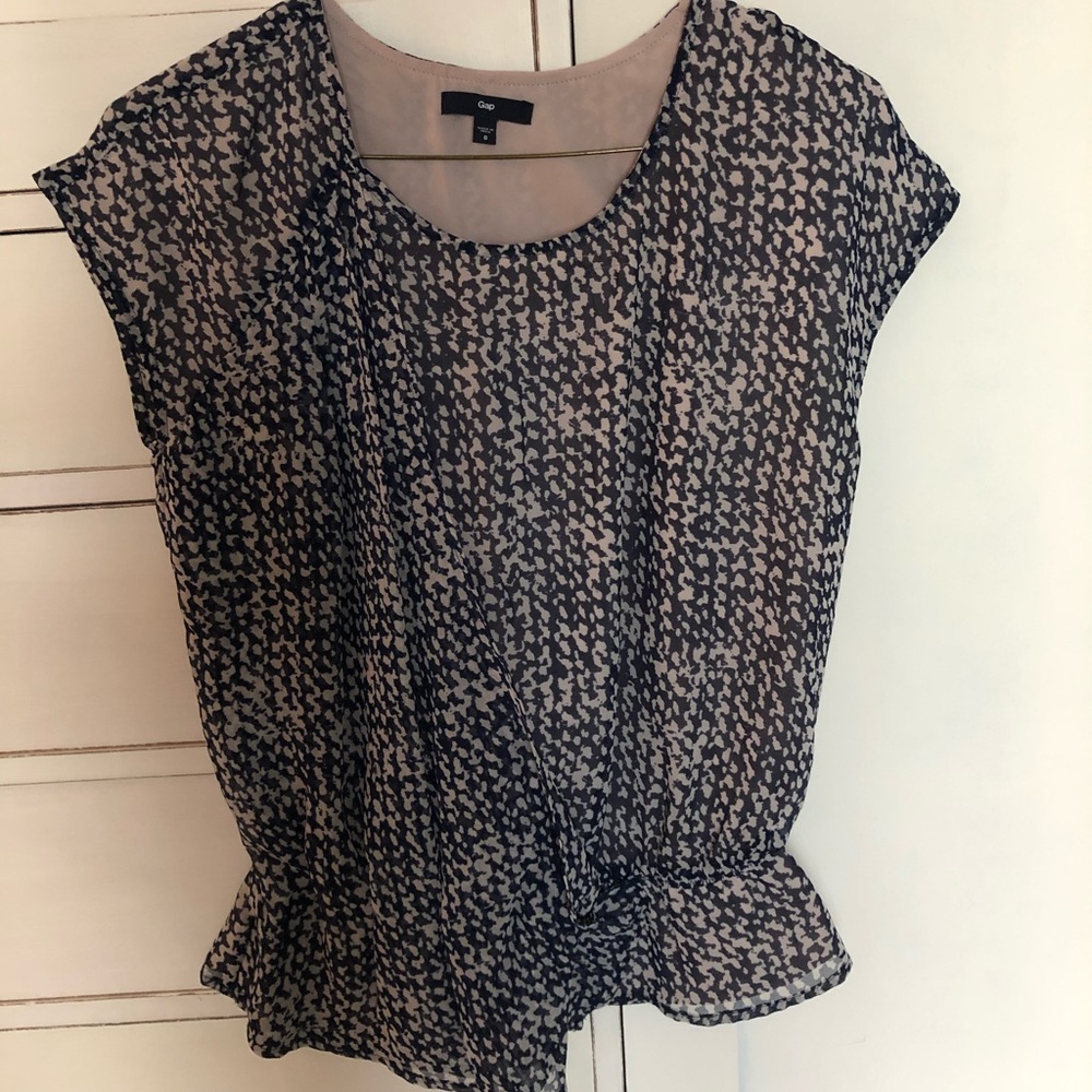 Gap wrap peplum blouse
